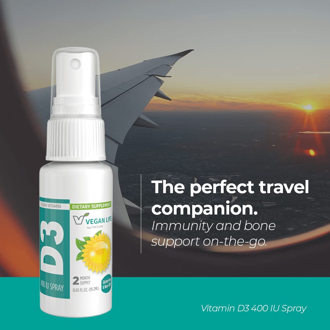 Vegan Life Nutrition Vitamin D3 Spray 400 IU - 0.65 Fl Oz - image 3
