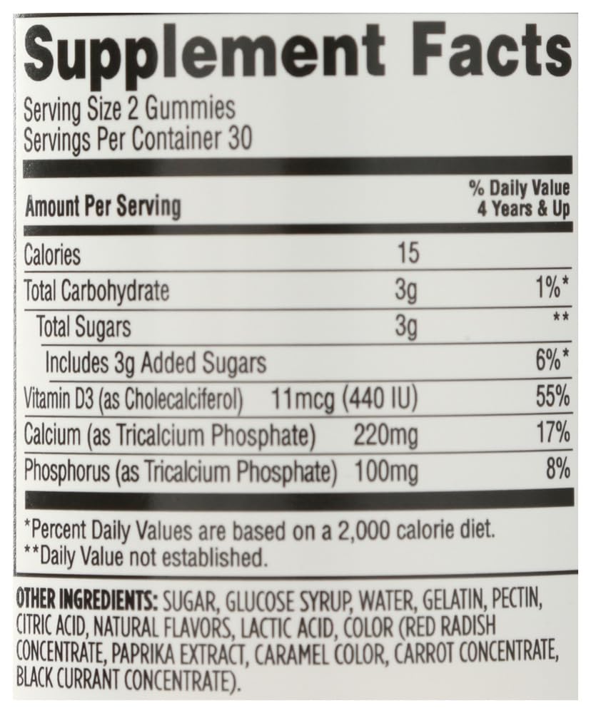 365 by Whole Foods Market Calcium & Vitamin D3 Kids' Gummies - 60 Count - image 6