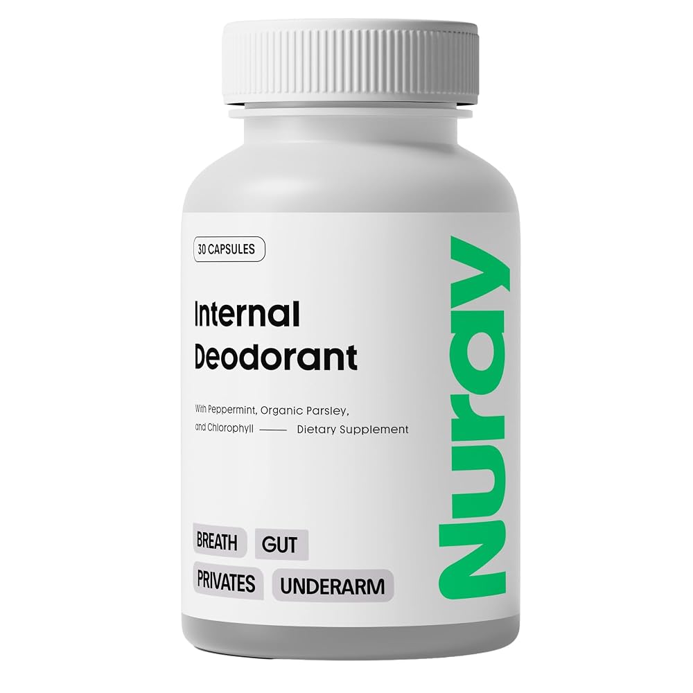 Nuray Internal Deodorant Supplement Natural Chlorophyll - 30 Capsules