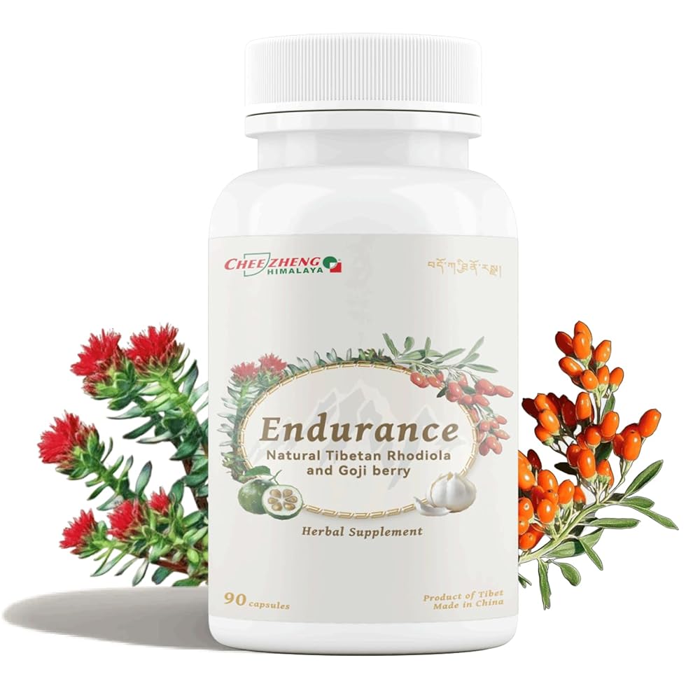 Generic Rhodiola and Goji Berry Daily Supplement Energy Support - 90 Capsules