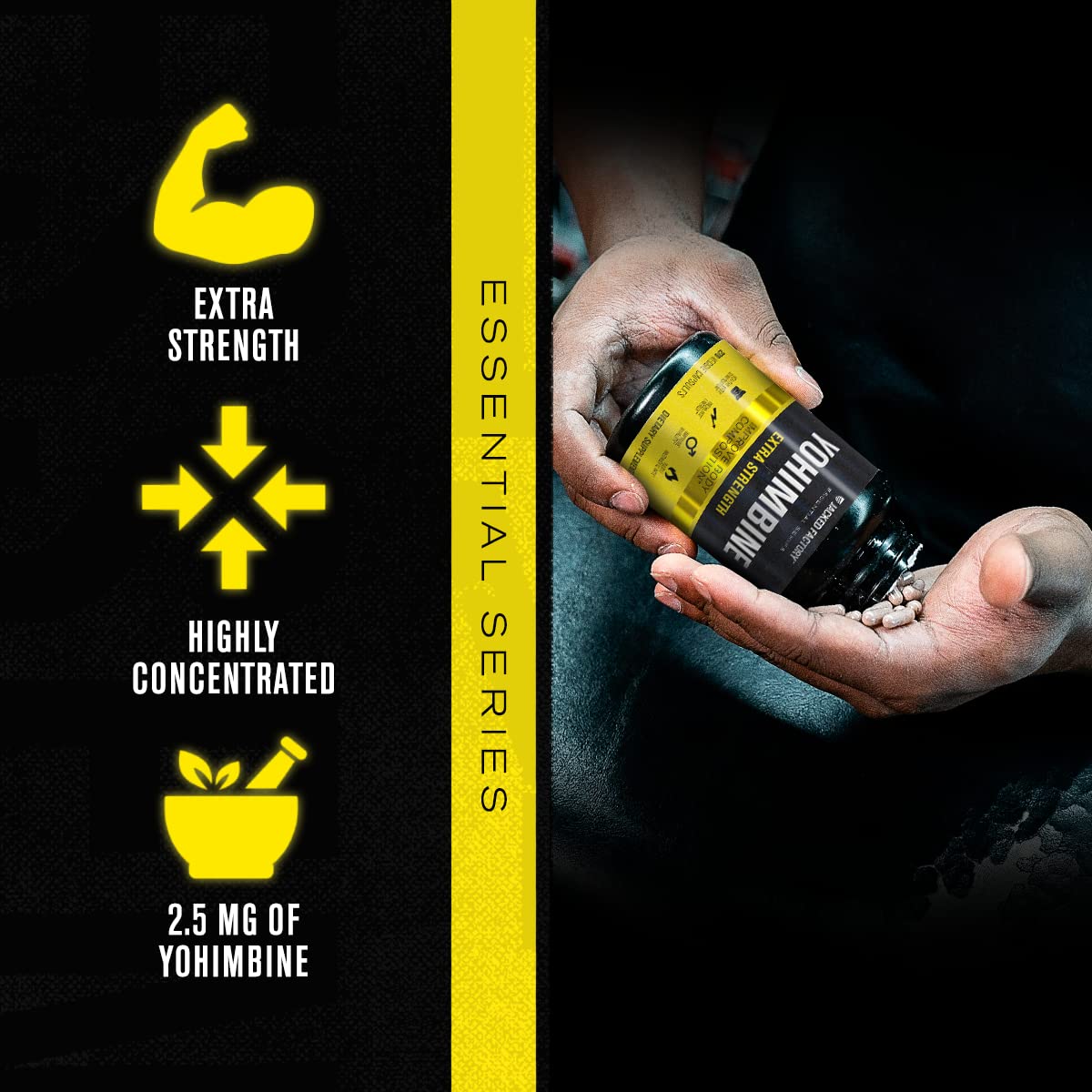 Jacked Factory Yohimbine Extra Strength Supplement - 270 Capsules - image 4