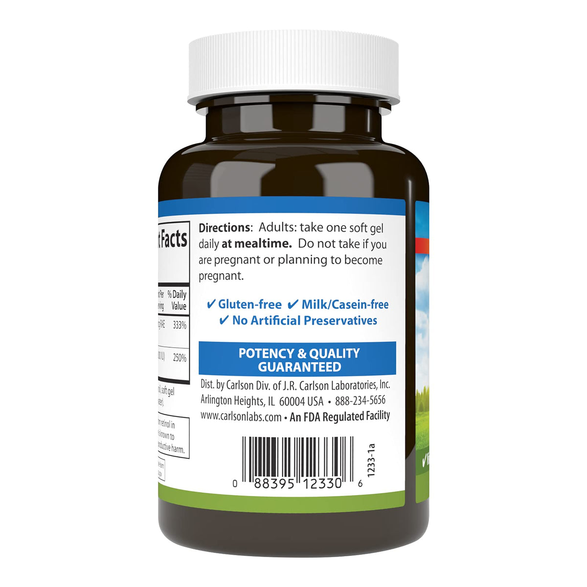 Carlson - A & D, 10000 IU (3000 mcg RAE) & 2,000 IU (50 mcg), Vision