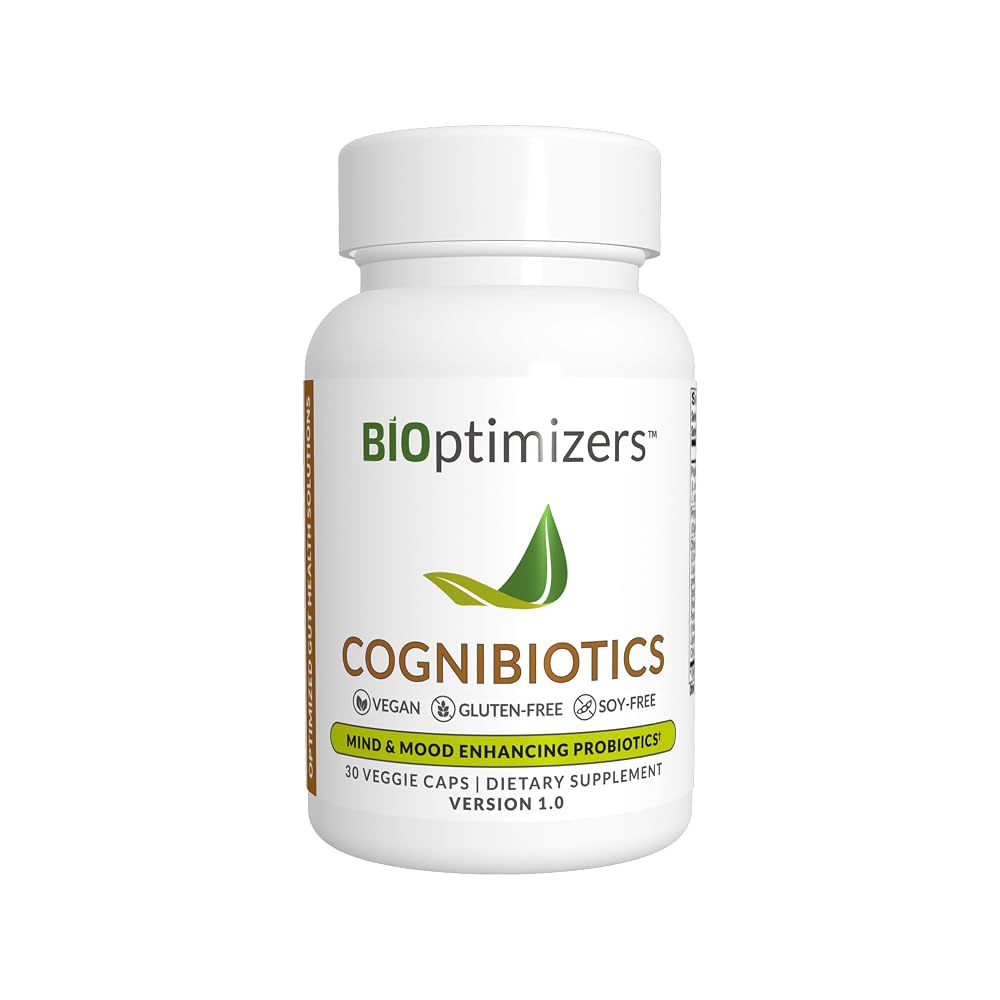 BIOptimizers Cognibiotics Brain Supplement for Mood & Focus - 30 Capsules