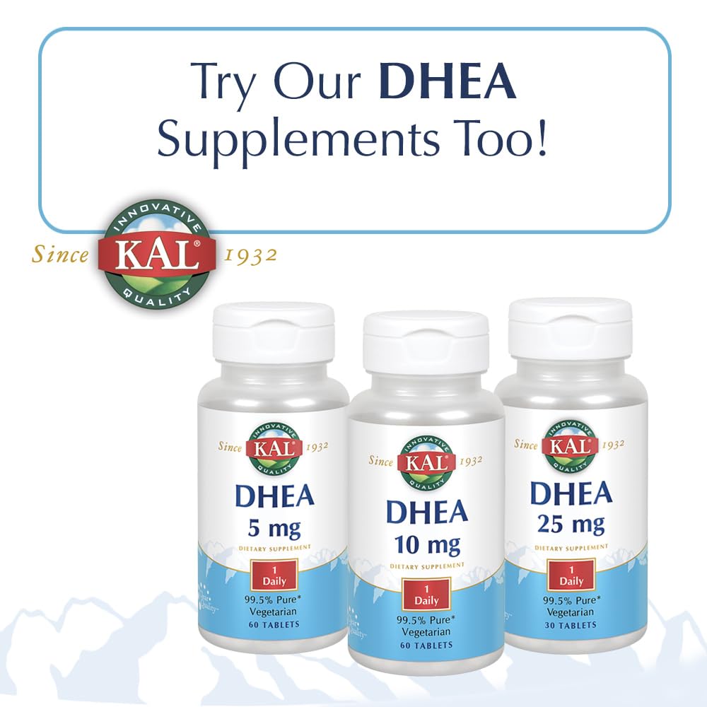 KAL 7-Keto DHEA 50mg Tablets - 30 Count - image 5