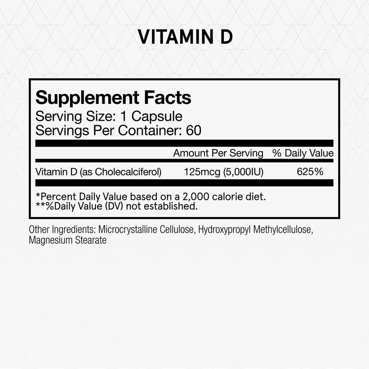 Momentous Vitamin D3 5000 IU Supplement - 60 Capsules - image 2
