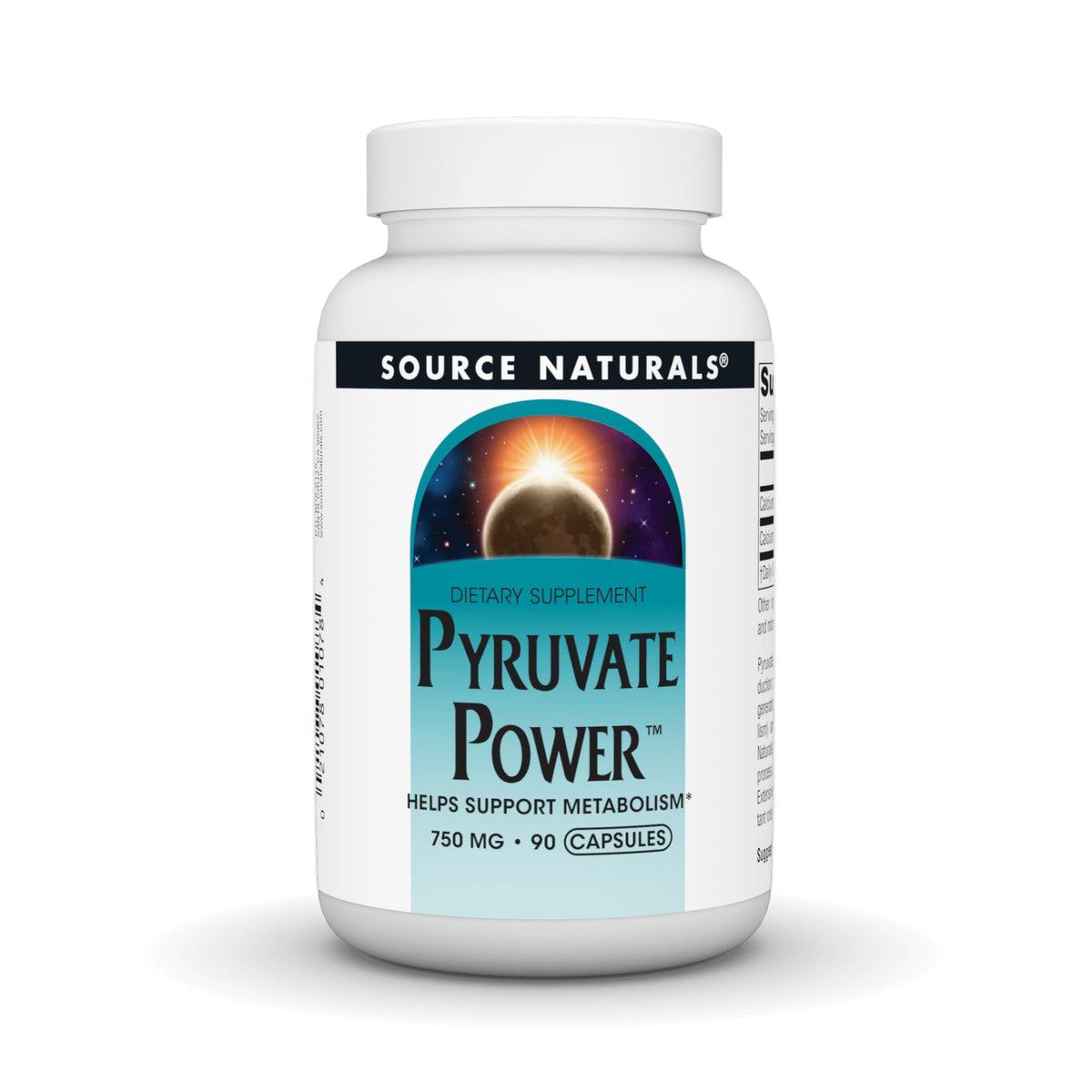 Source Naturals Pyruvate Power 750mg - 90 Capsules