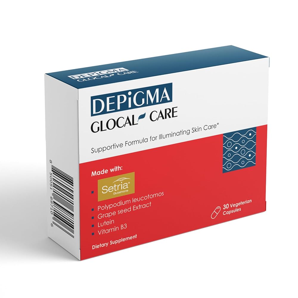 GlocalCare Depigma Capsules with Glutathione & Grape Seed - 30 Capsules