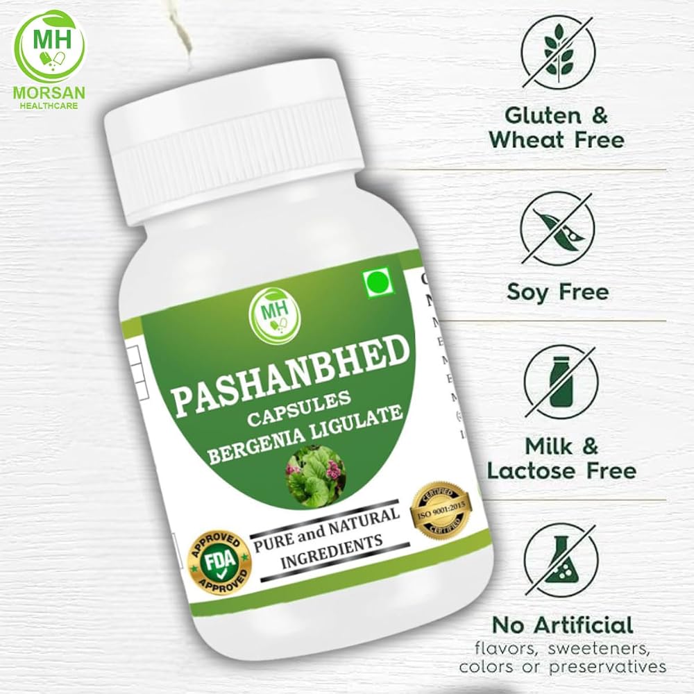 Morsan Healthcare Pashanabheda Powder - 120 Vegetarian Capsules - image 6