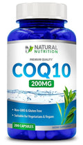 Generic Natural CoQ10 200mg - 200 Vegetarian Capsules