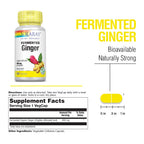 SOLARAY Fermented Ginger Root 400mg - 100 Vegetarian Capsules - image 2