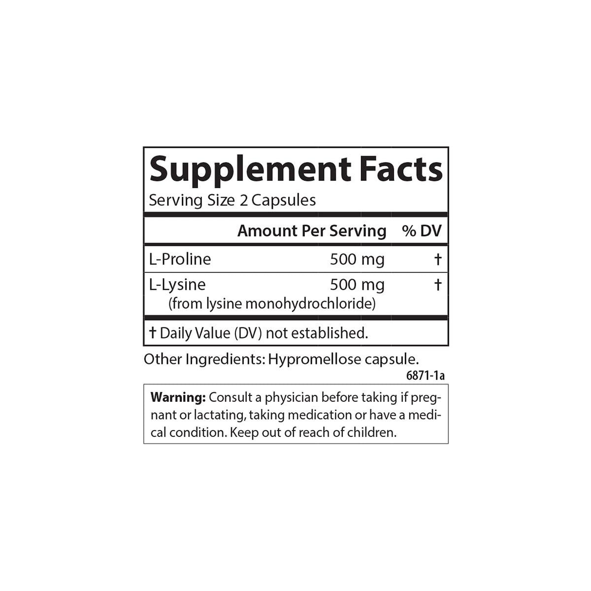 Carlson - Pro-Rite, Free-Form L-Proline & L-Lysine
