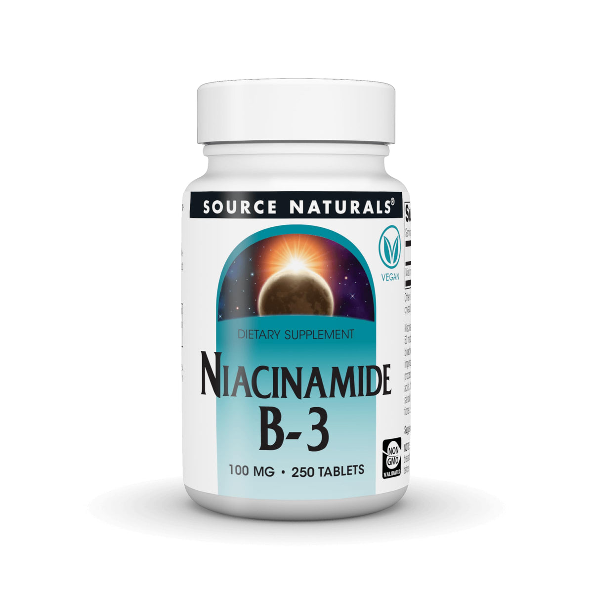 Source Naturals Niacinamide B-3 100 mg - 250 Tablets