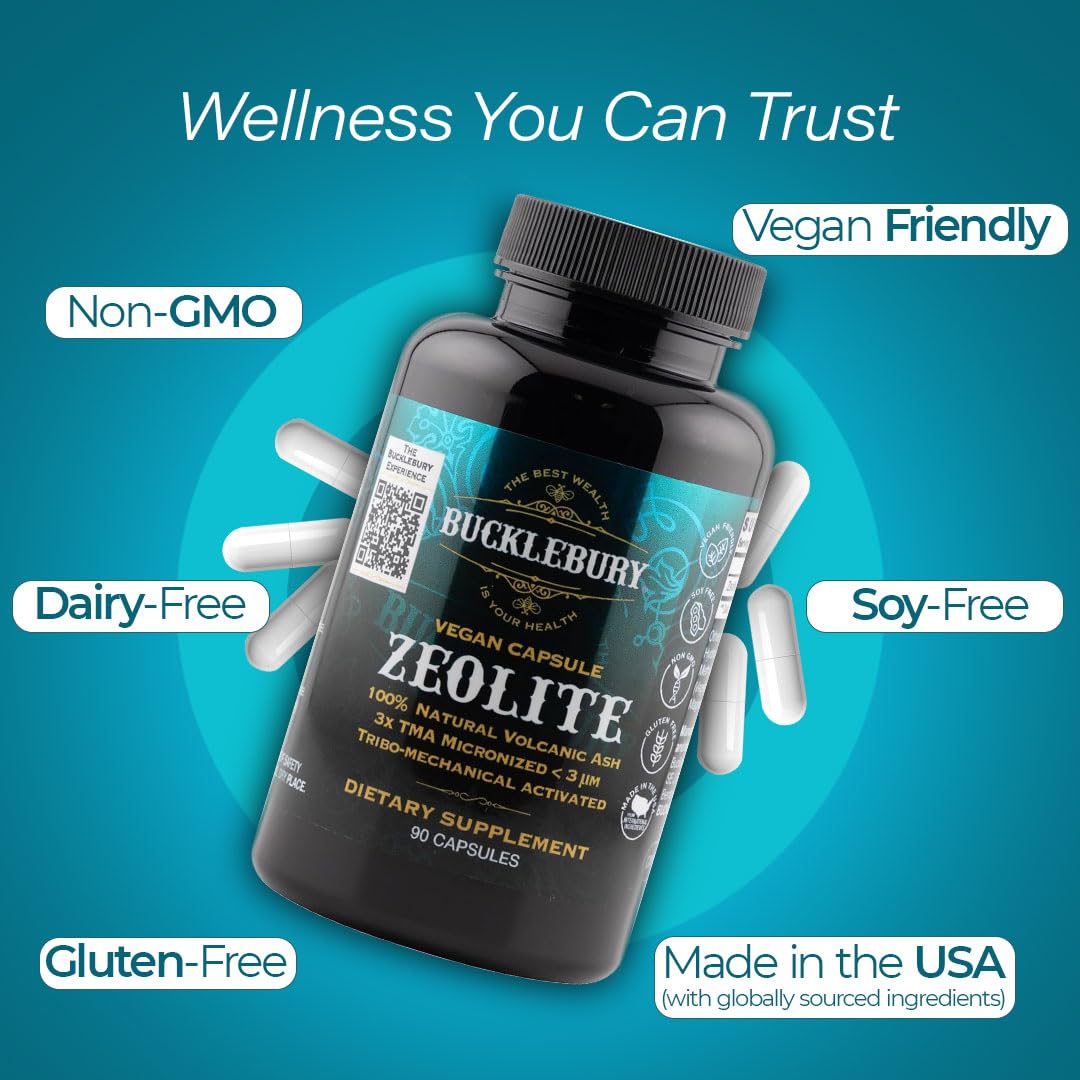 BUCKLEBURY Micronized Zeolite Capsules - 90 Vegan Capsules - image 6