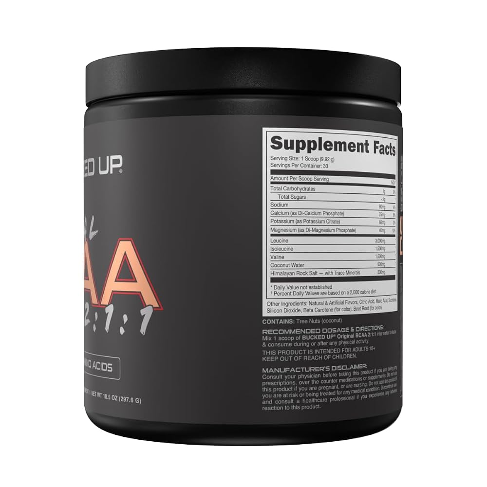 Bucked Up Original BCAA 2:1:1 Branched Chain Amino Acids Powder - 30 Servings - image 3