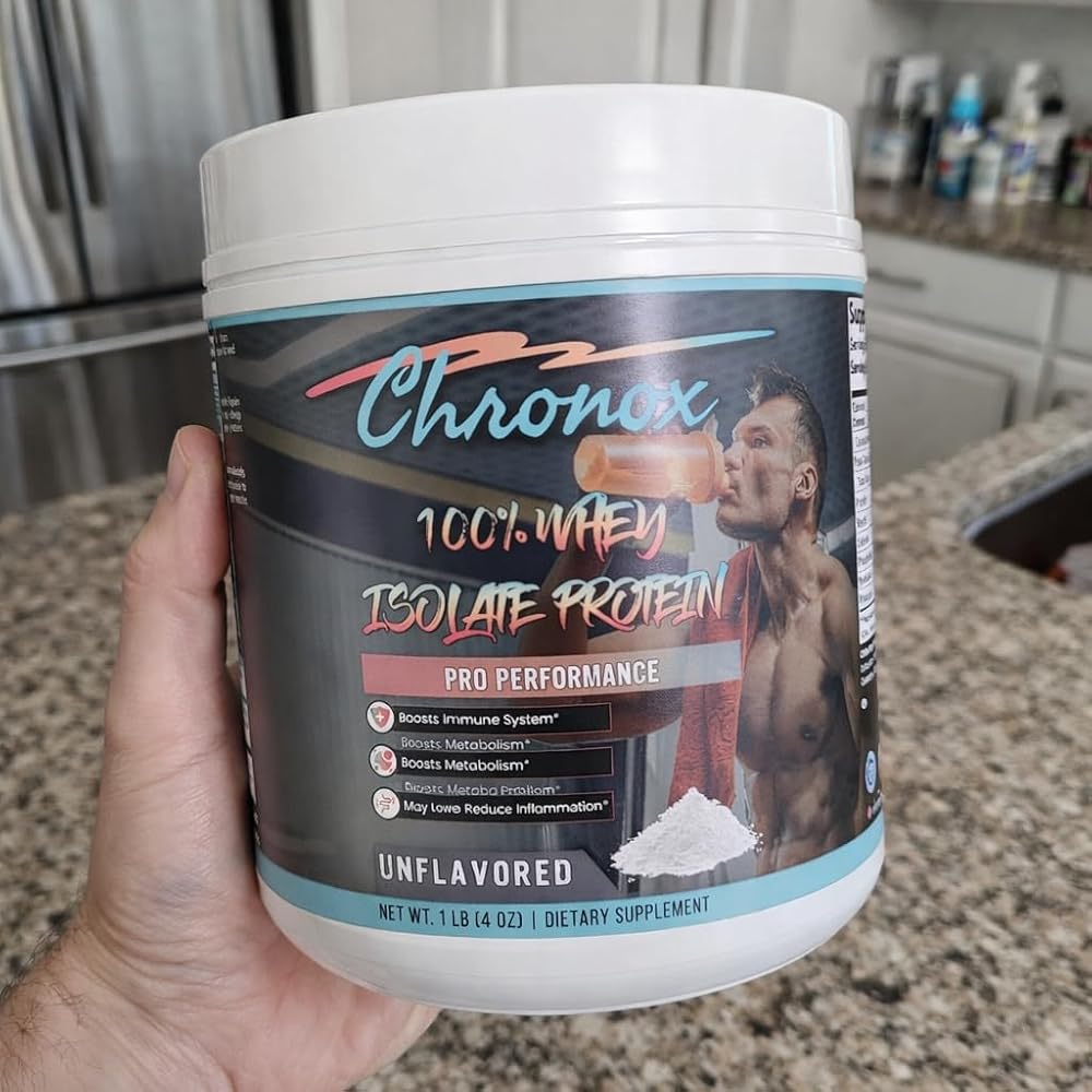 Chronox 100% Whey Protein Isolate Unflavored - 1 lb - image 7