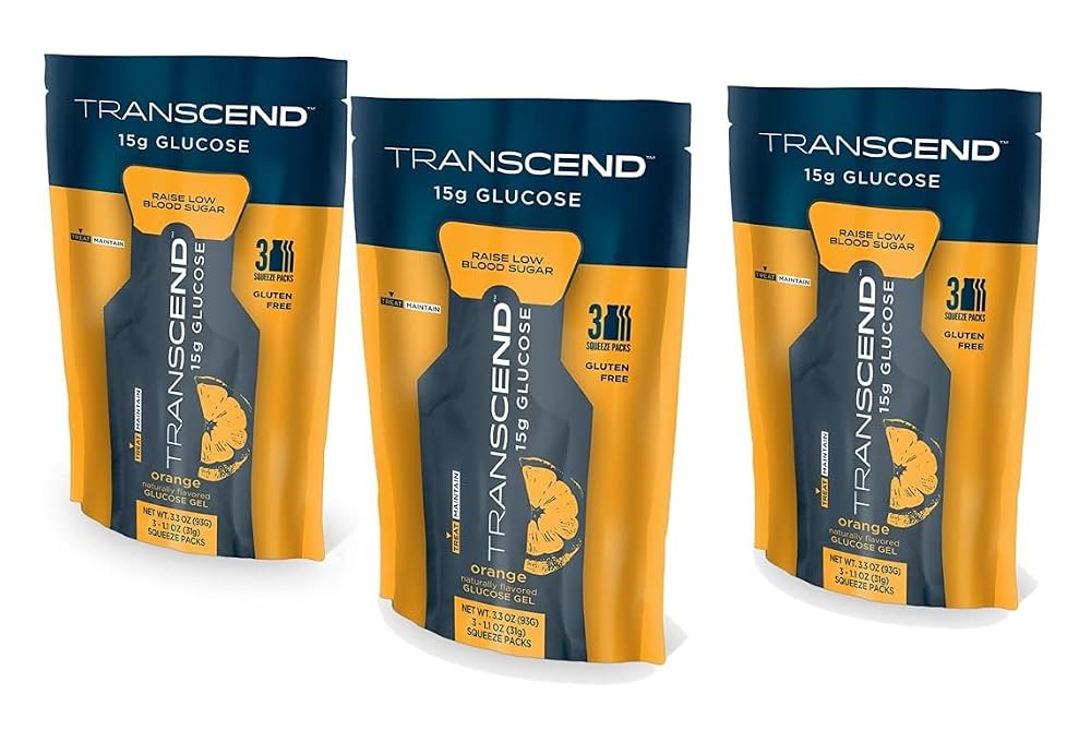 Vitonus Transcend Orange Flavored Glucose Gel - 9 Packs