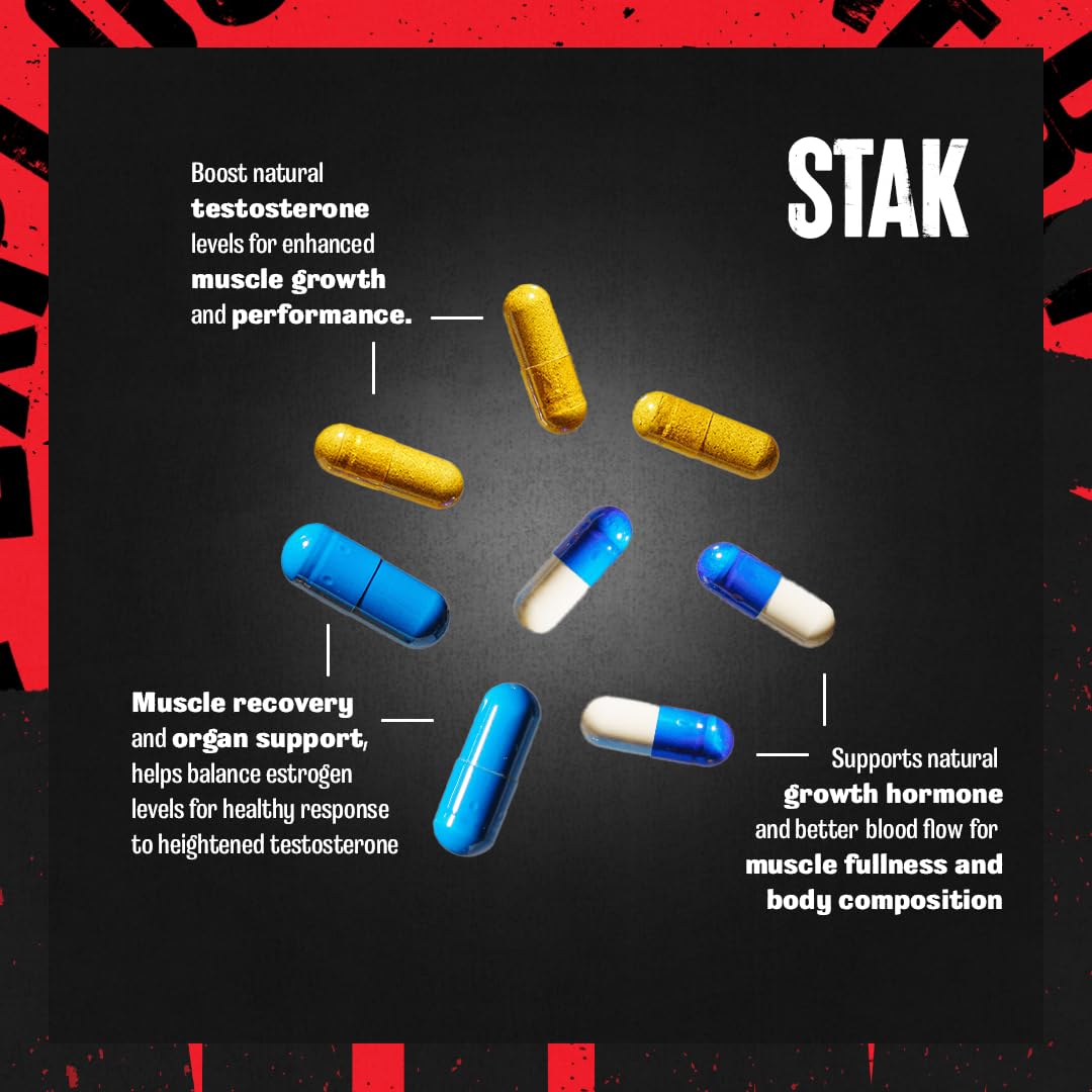 Animal Stak Natural Testosterone Booster - 21 Pill Packs - image 3