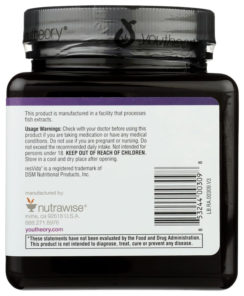 Youtheory Resveratrol Advanced - 160 Tablets - image 3