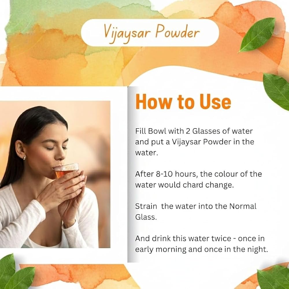 Generic Birju Vijaysar Powder Indian Kino Pterocarpus Marsupium - 7.06 oz - image 4