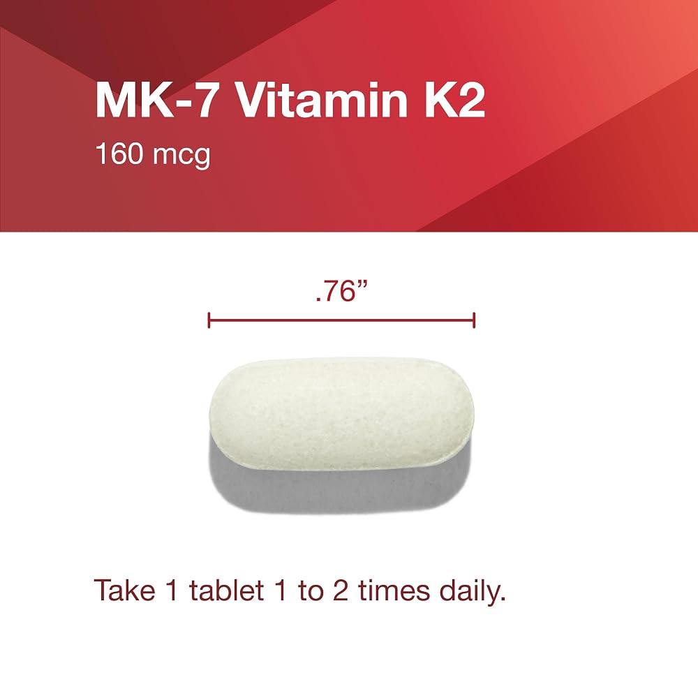 PROTOCOL FOR LIFE BALANCE MK-7 Vitamin K2 160mcg Bone Support - 60 Tablets - image 7