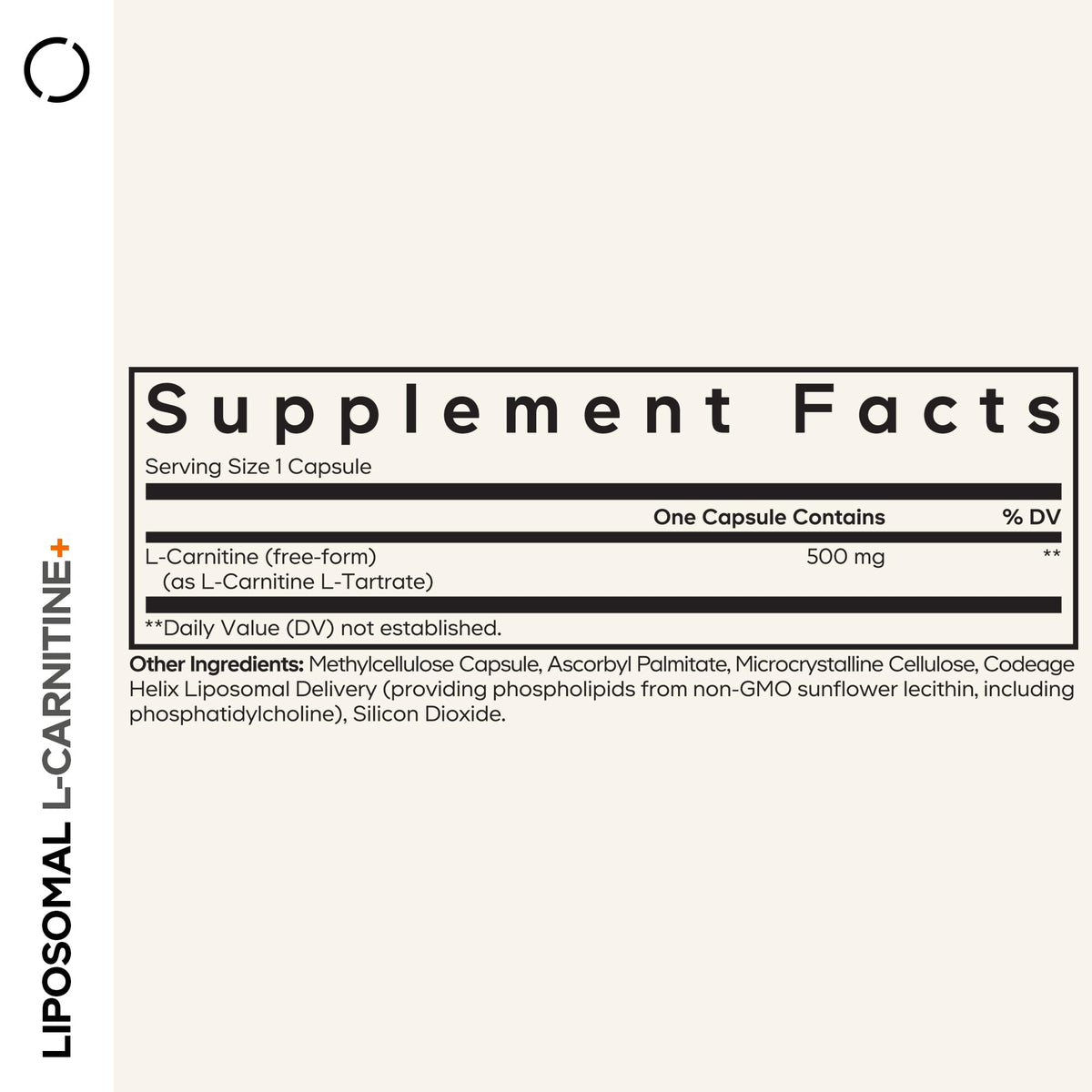 Codeage Liposomal L-Carnitine+ 500mg - 90 Capsules - image 2