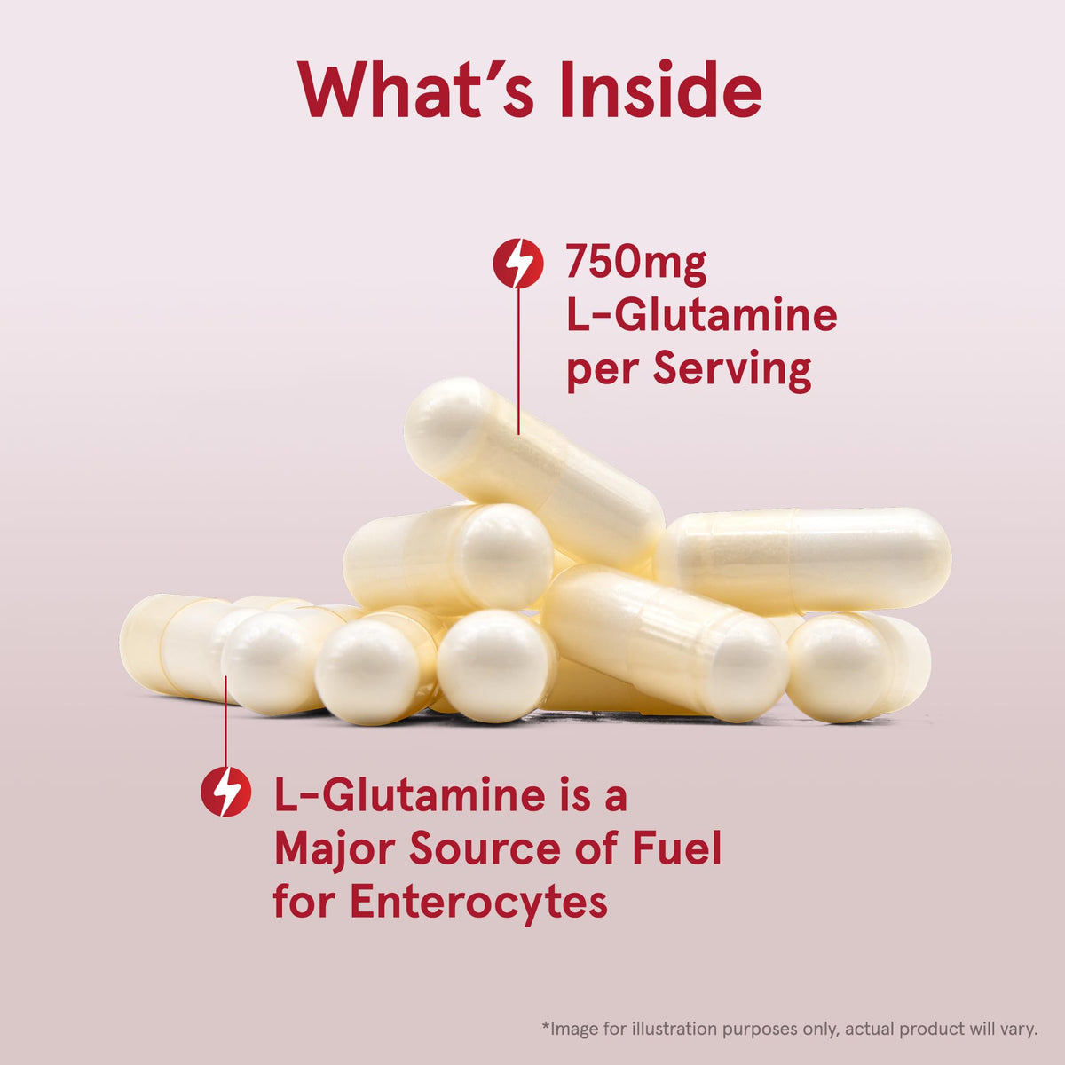Jarrow Formulas L-Glutamine 750 mg - 120 Capsules - image 2