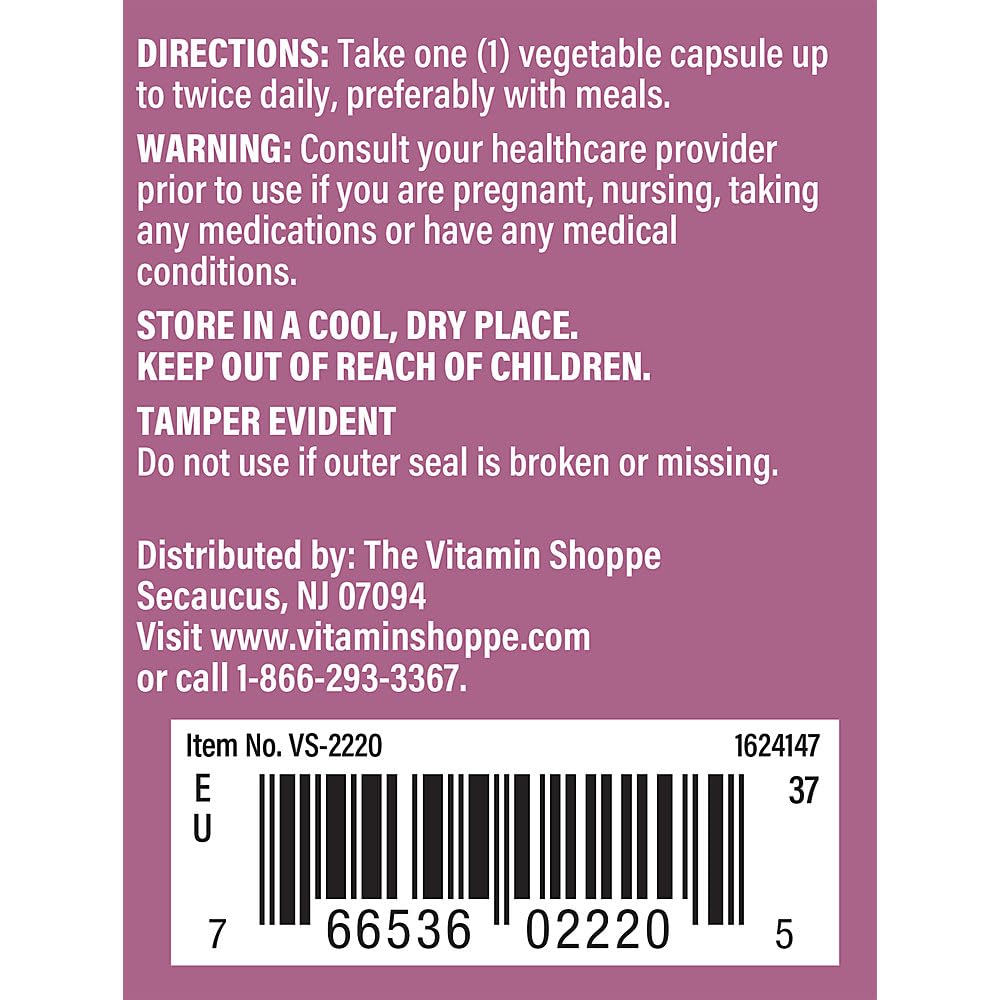 The Vitamin Shoppe Pomegranate Extract 250mg Antioxidant - image 3