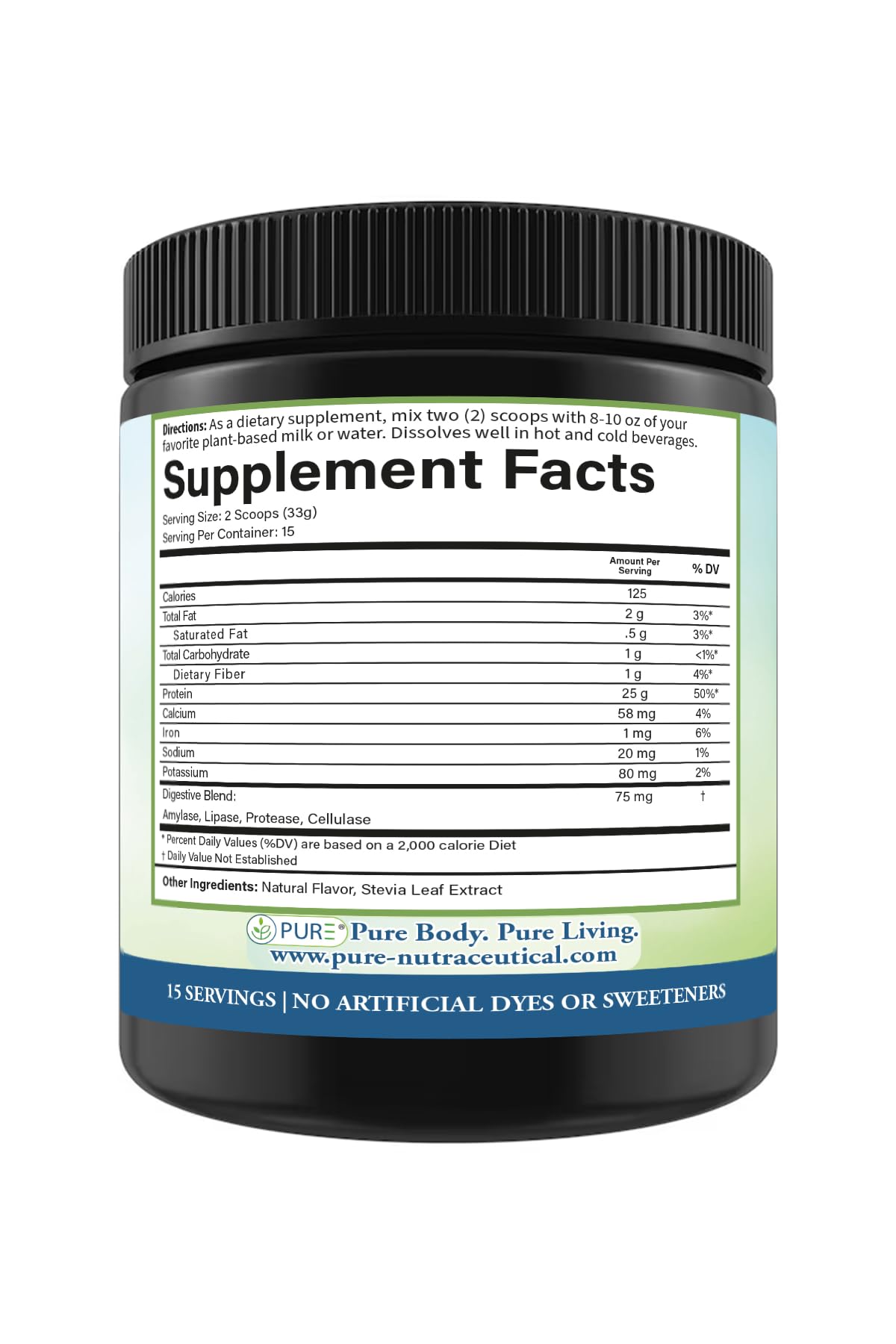 PURE® Vegan Protein Powder - 25g Plant Based Protein