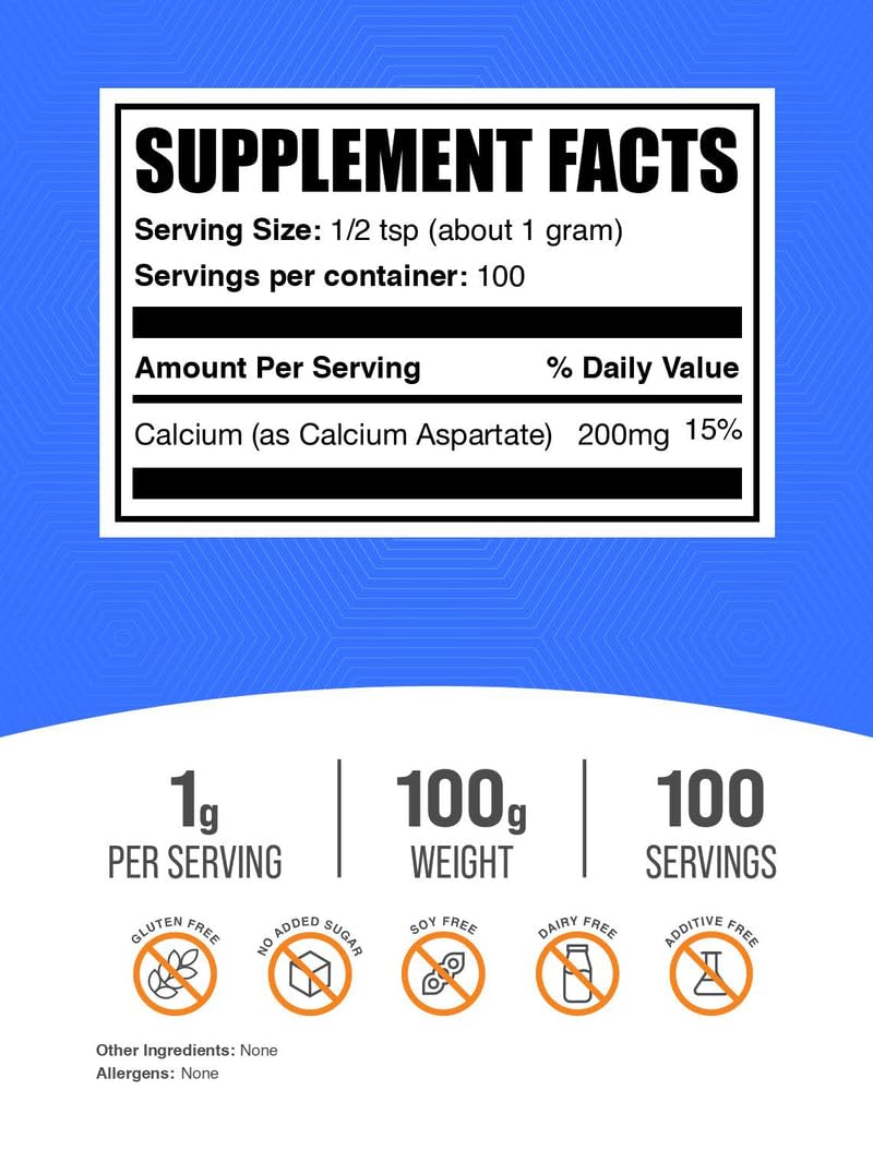 BulkSupplements.com Calcium Aspartate Powder