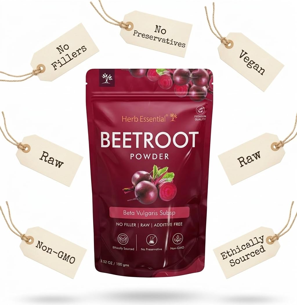 Herb Essential Organic Beet Root Powder - 3.52 Oz