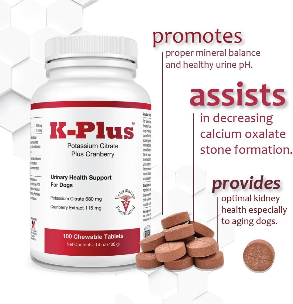 Pet Health Solutions K-Plus Potassium Citrate Cranberry Dog Supplement - image 3