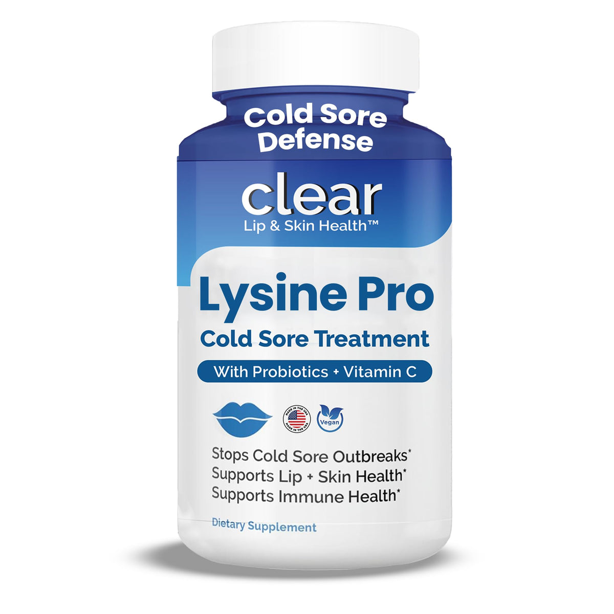 Clear Probiotics Lysine Cold Sore Treatment for Lips