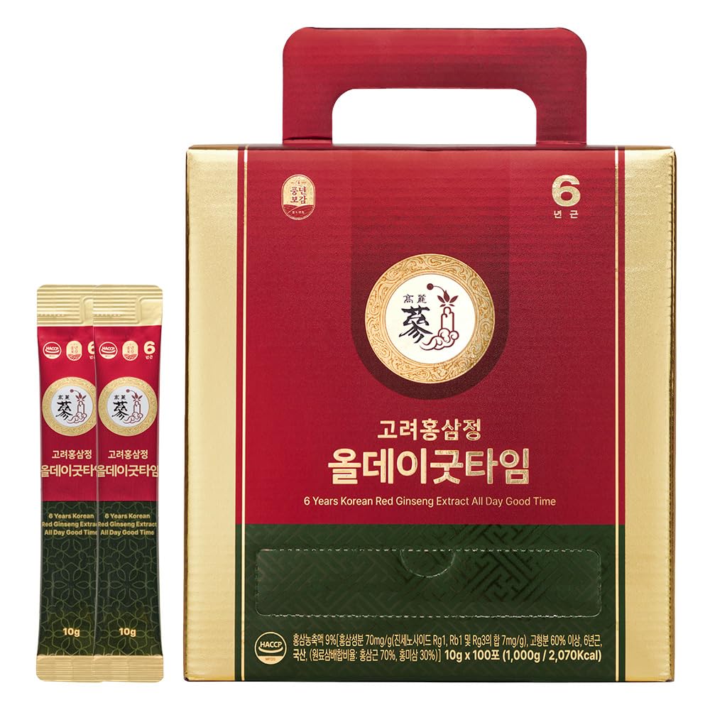PNBG Red Ginseng Immune Shot 6 Year Korean - 100 Sticks