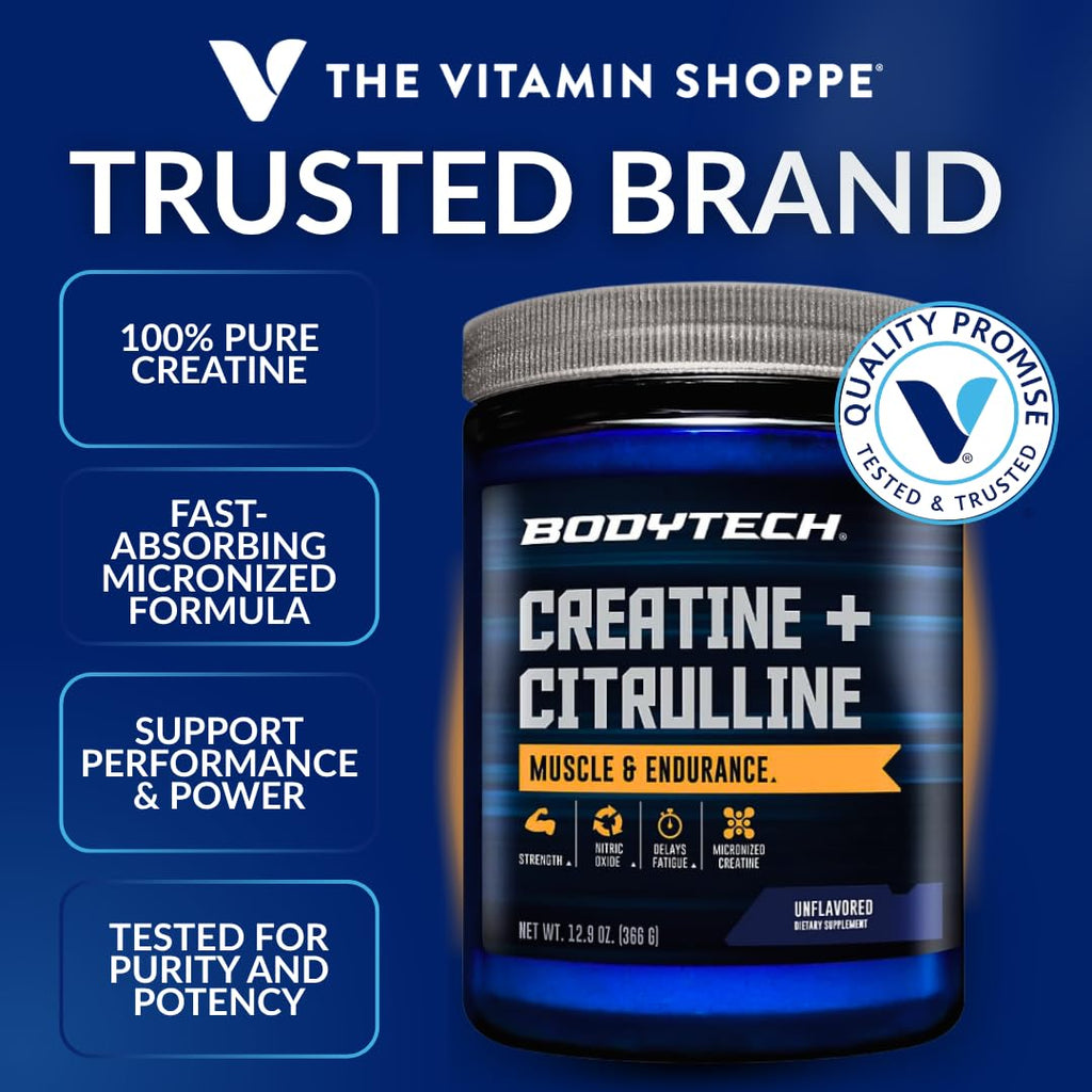 BodyTech Creatine Monohydrate - Supports Muscle Endurance