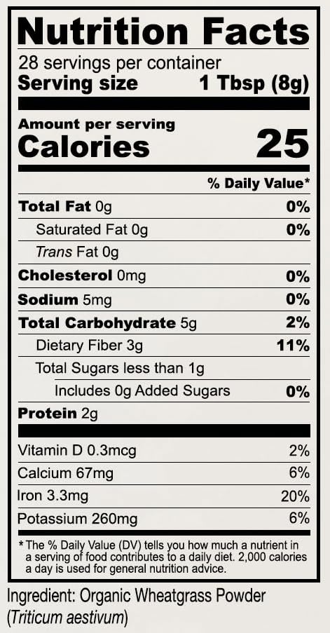 Anthony's Organic Wheatgrass Powder - 8 oz - image 3