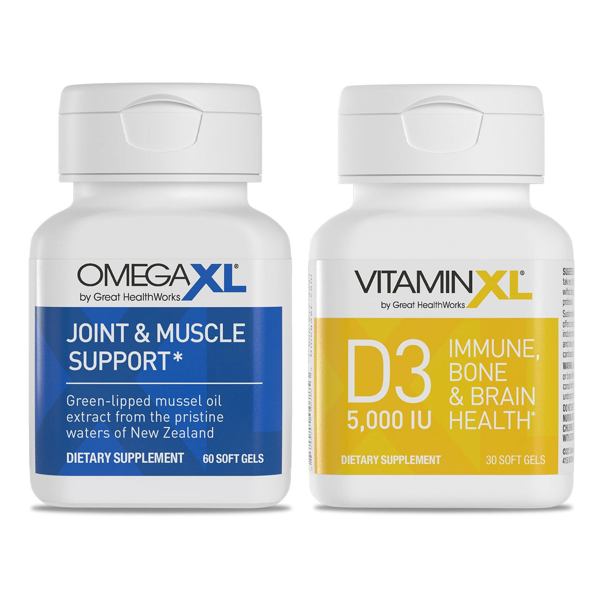 OmegaXL Joint Support with Vitamin D3 5000 IU - 90 Count