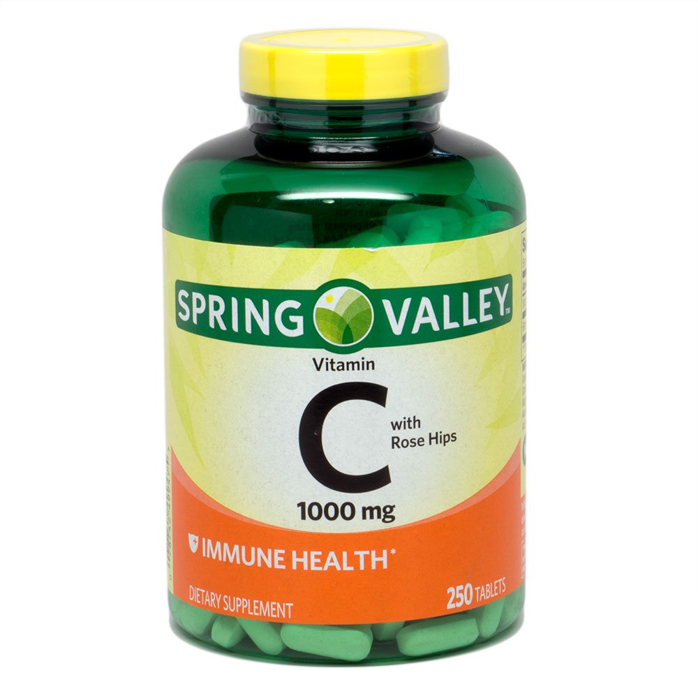 Erectogen Spring Valley Vitamin C 1000 mg with Rose Hips - 250 Tablets