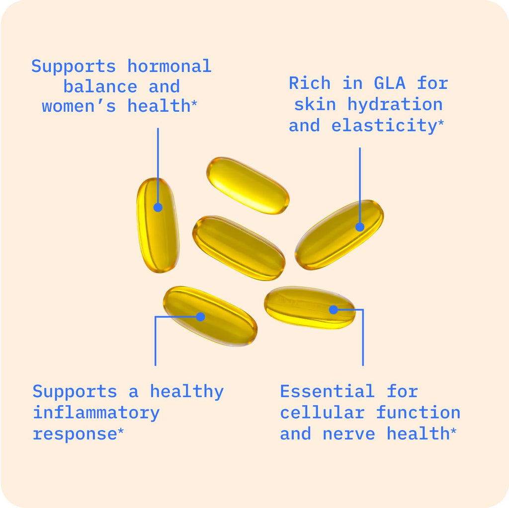 BodyBio Evening Primrose Oil - Cold Pressed GLA for Skin & Hormone - image 4