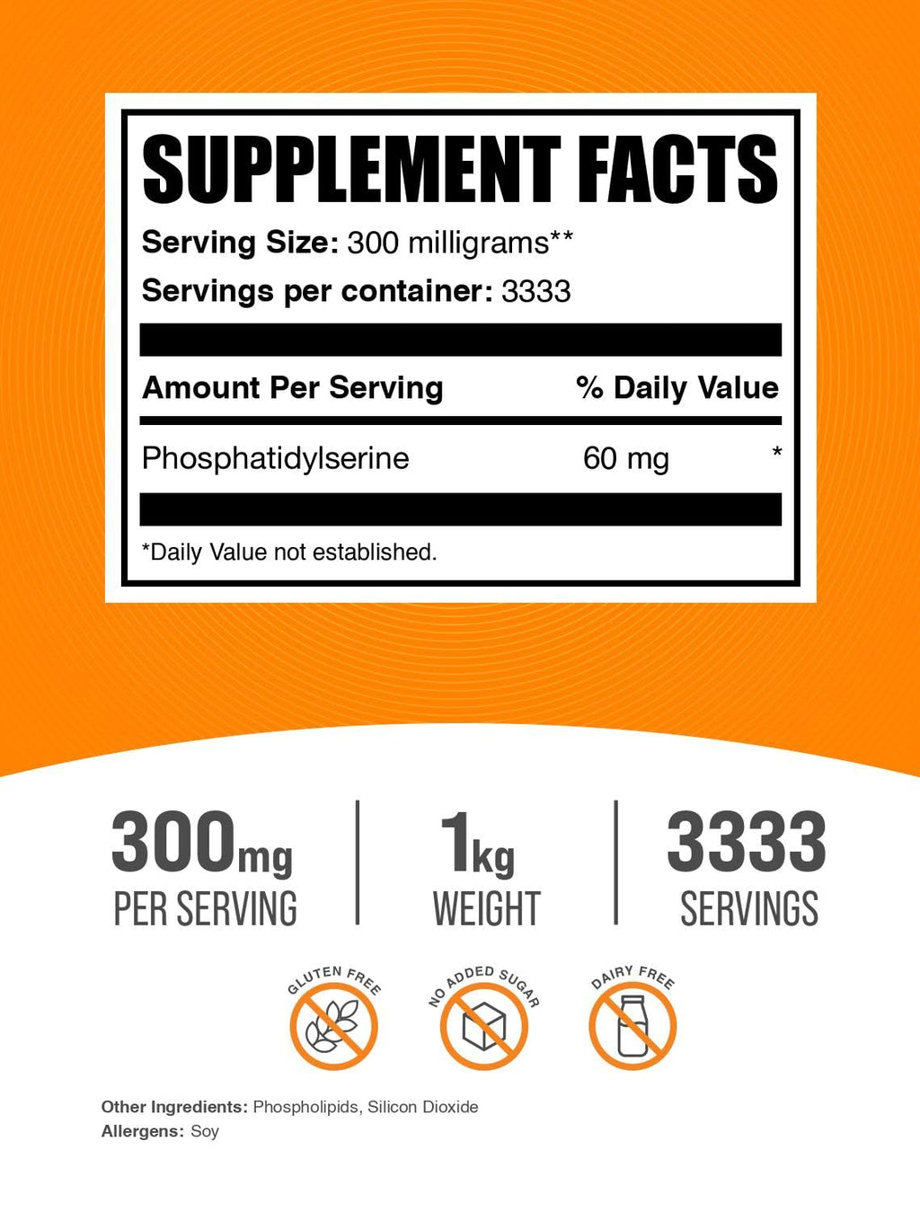 BulkSupplements Phosphatidylserine Powder - 1kg - image 2