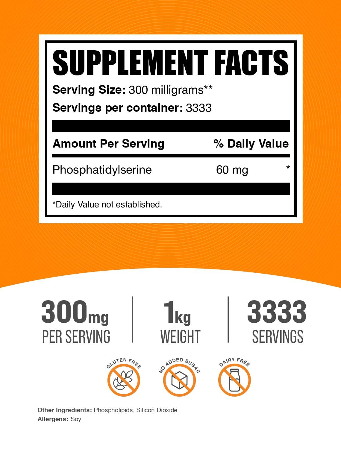 BulkSupplements Phosphatidylserine Powder - 1kg - image 2