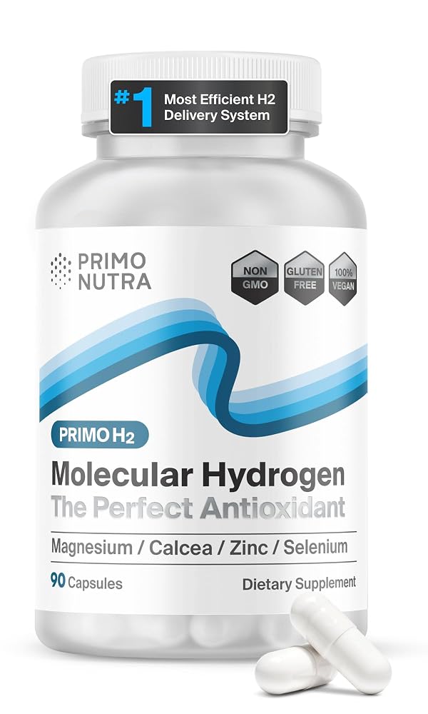 PRIMONUTRA PrimoH2 Molecular Hydrogen Antioxidant - 90 Capsules