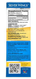 Natural Path Silver Wings Colloidal Silver 500ppm - Premium Glass