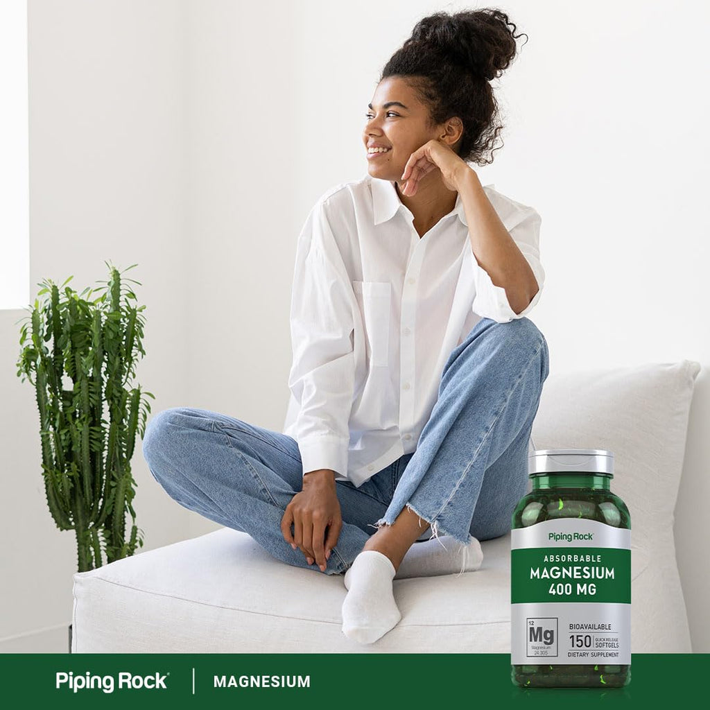 Piping Rock Magnesium 400 mg - 150 Softgels - image 6