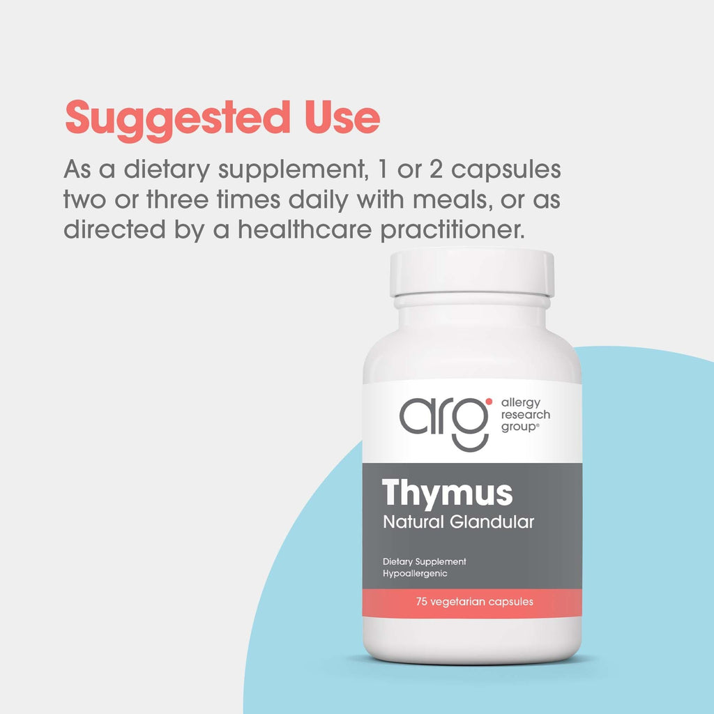 Allergy Research Group Thymus Freeze-Dried Glandular Supplement - image 4