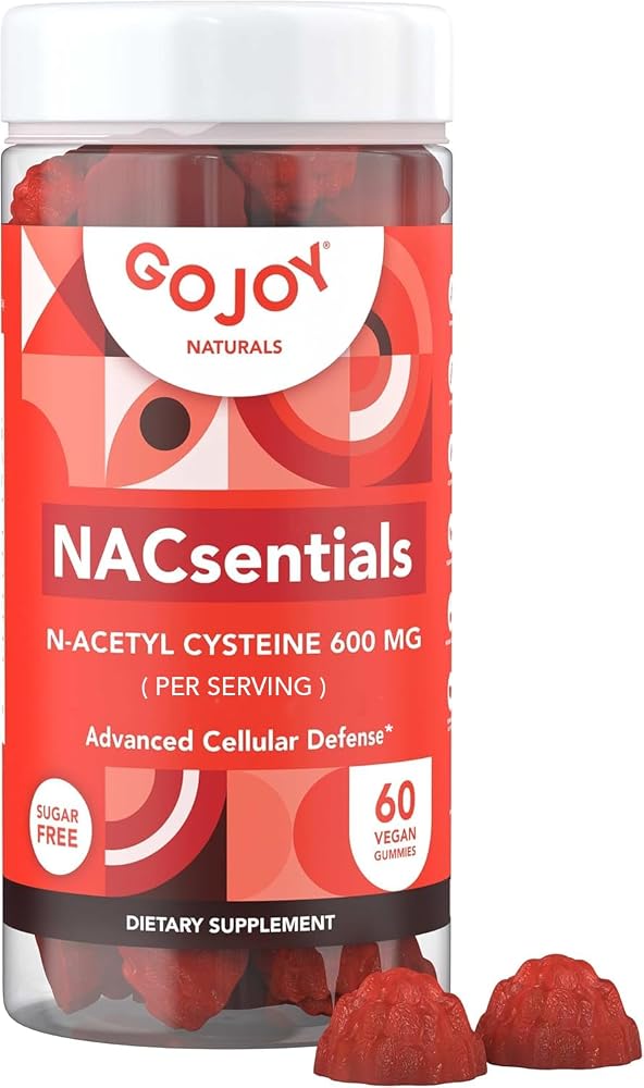 GOJOY NATURALS NACsentials 7-in-1 NAC Gummies 600mg - 60 Count