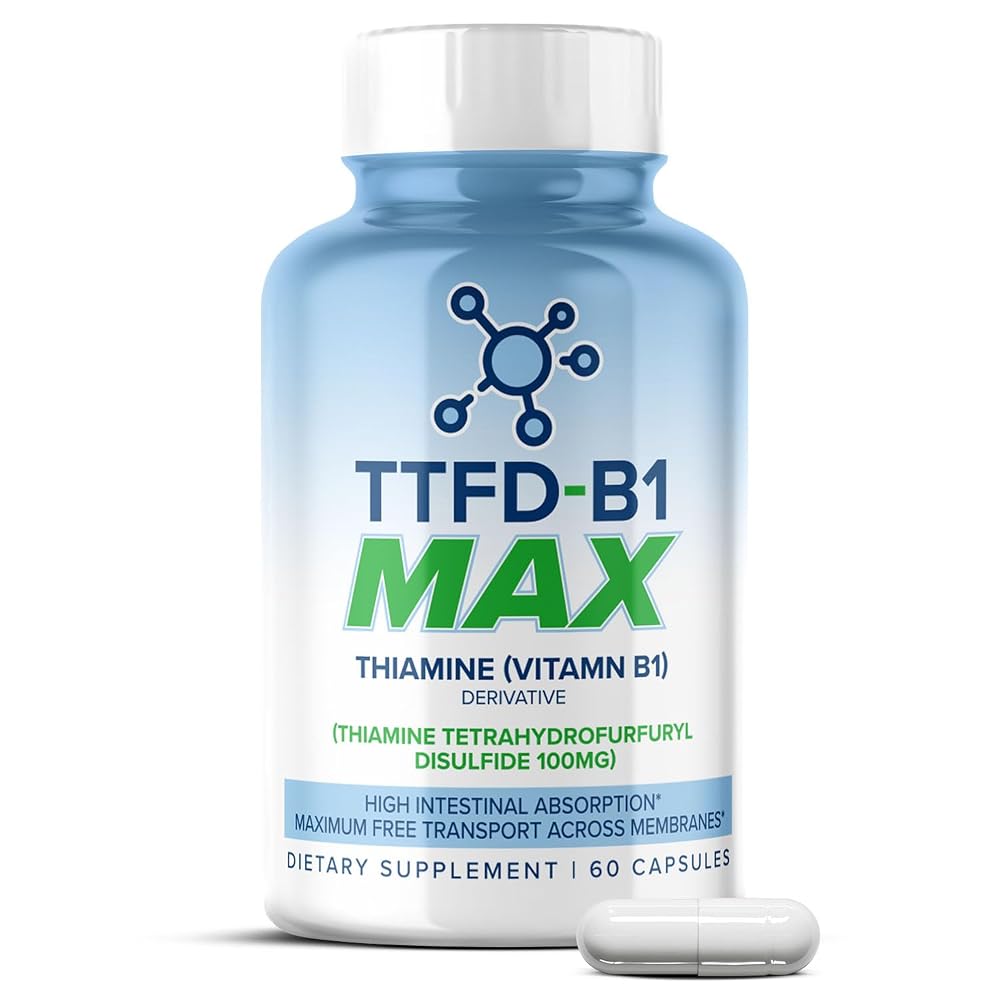 MAXLIFE NATURALS TTFD Thiamine B1 Supplement 100 mg - 60 Capsules