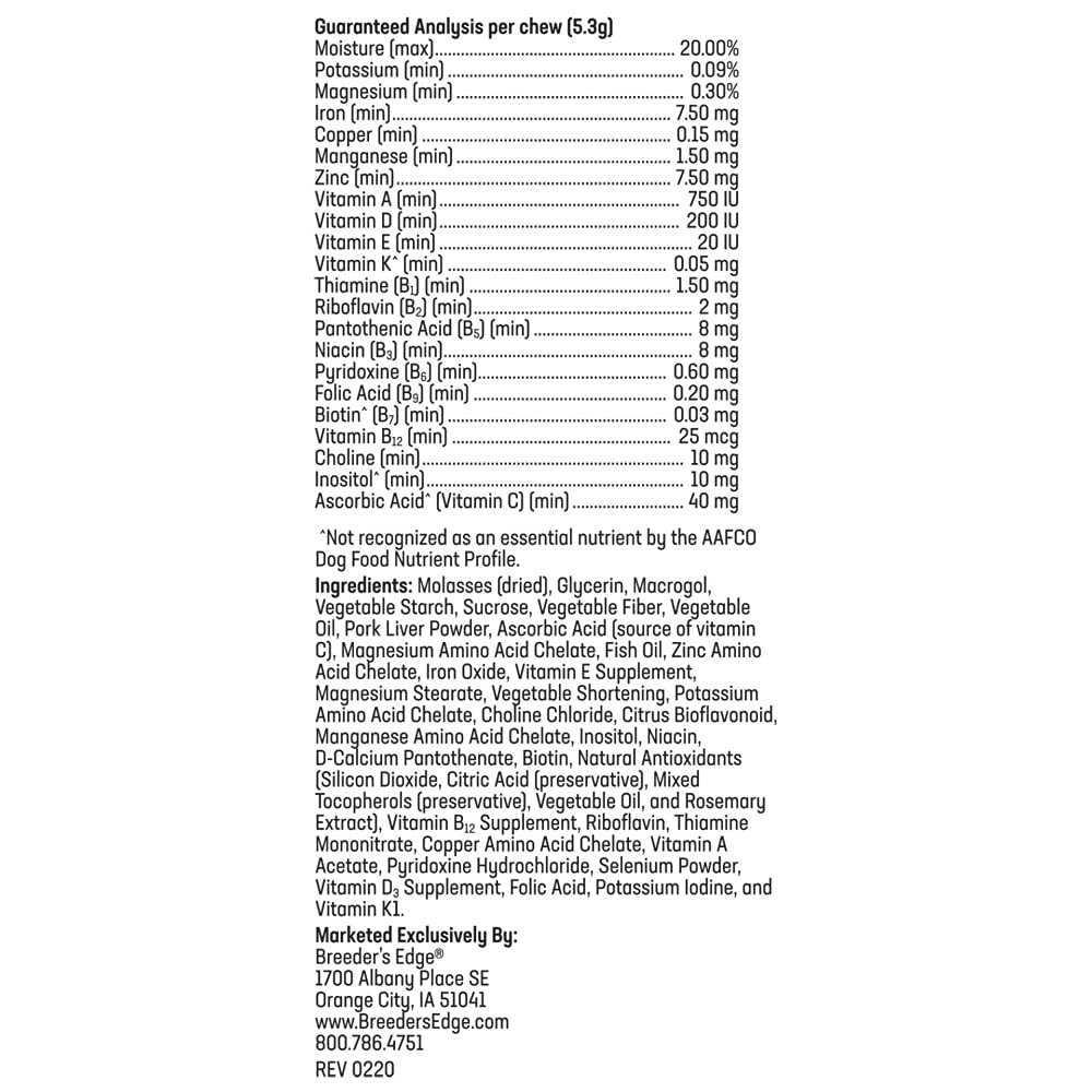 Breeder's Edge Breed to Wean Prenatal Soft Chews for Dogs & Cats - 100ct - image 8