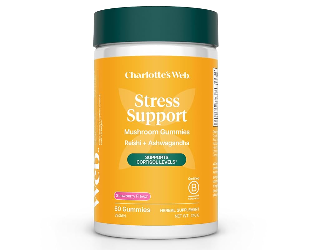 Charlotte's Web Stress Support Mushroom Gummies - 30 Servings