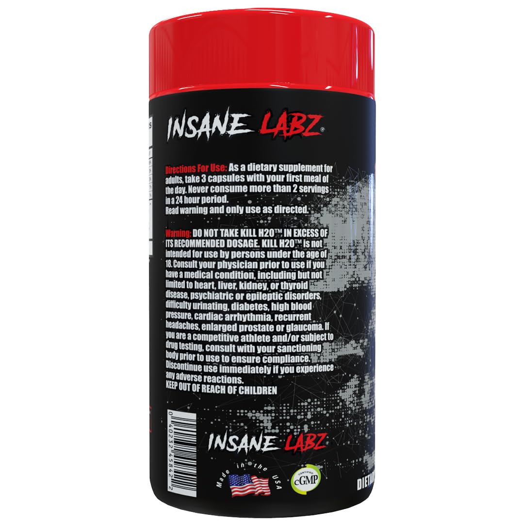 Insane Labz Kill H2O Diuretic - 60 Capsules - image 3