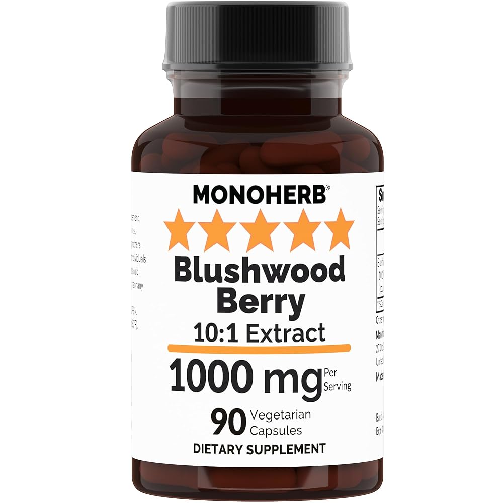 MONOHERB Blushwood Berry 10:1 Extract 1000 mg - 90 Vegetarian Capsules